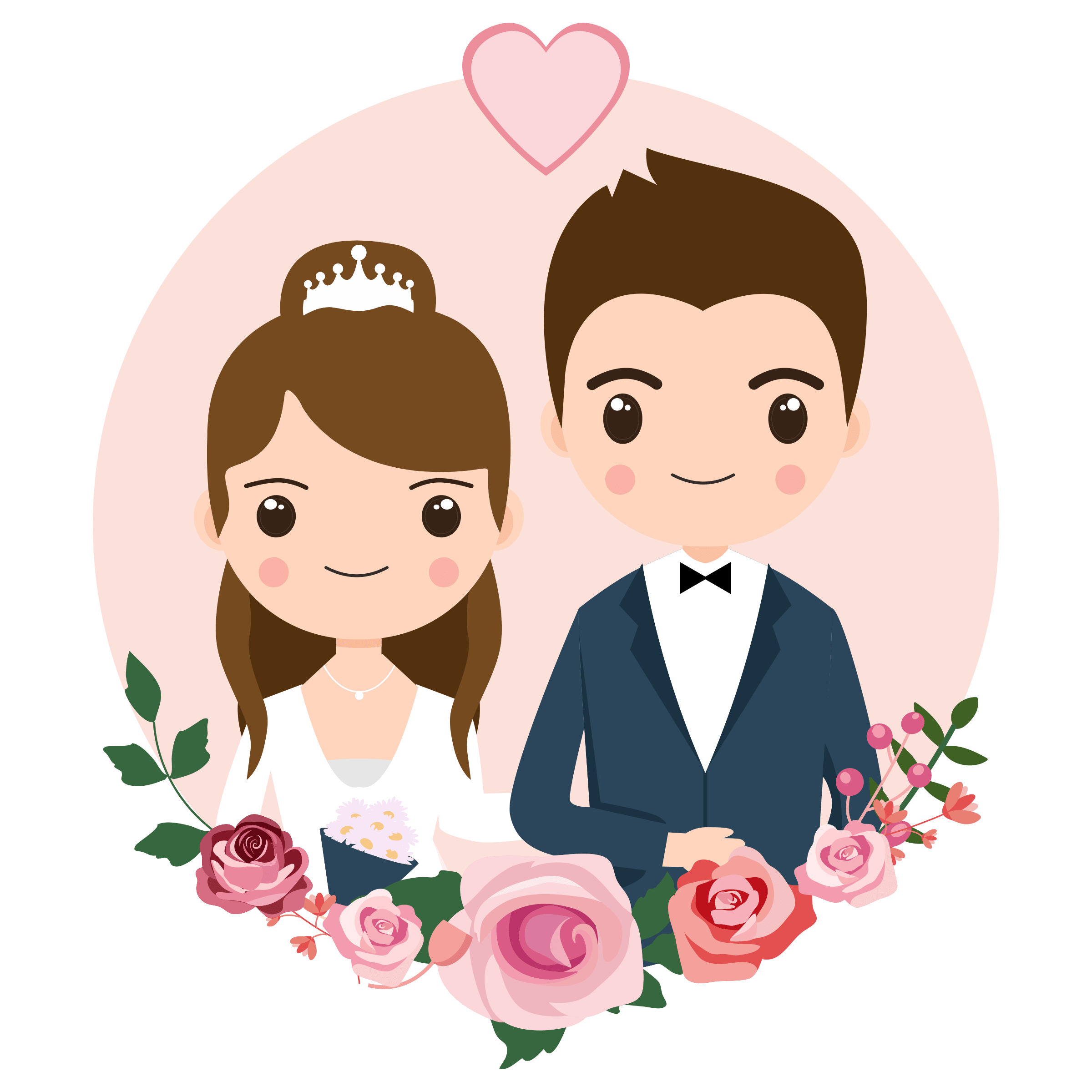 —Pngtree—happy wedding vector element design_8634632